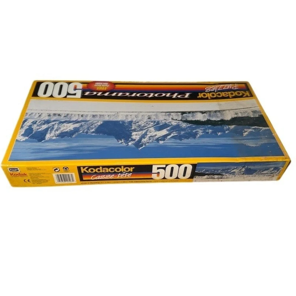 Kodacolor Photorama Panoramic Winter‎ Mountain Landscape 500 Pc Jigsaw NIB